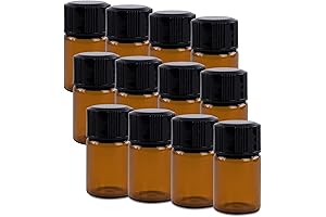 2ml Mini Amber Glass Bottles: Versatile Storage for Essential Oils and More
