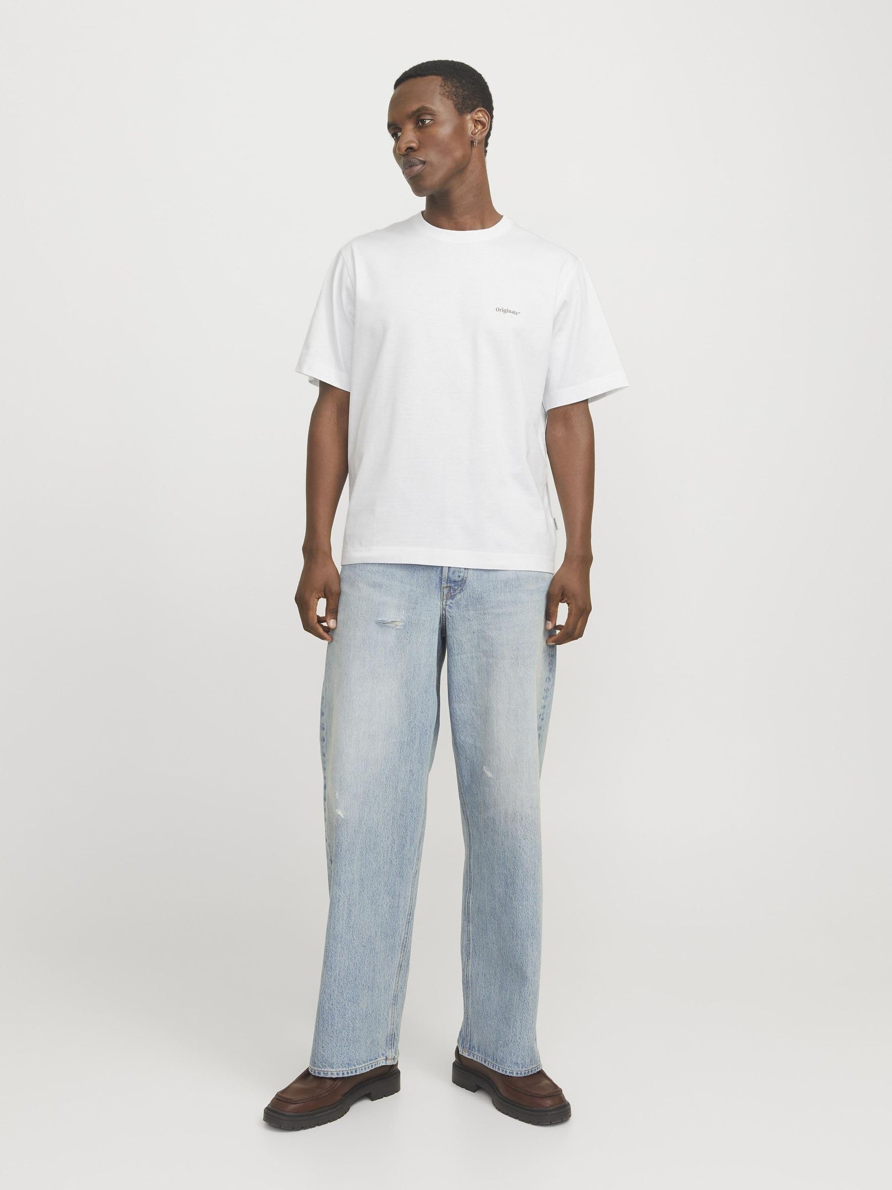 Jack & Jones Jorparos Easter Sketch Tee SS Crew Neck, Bright White, M
