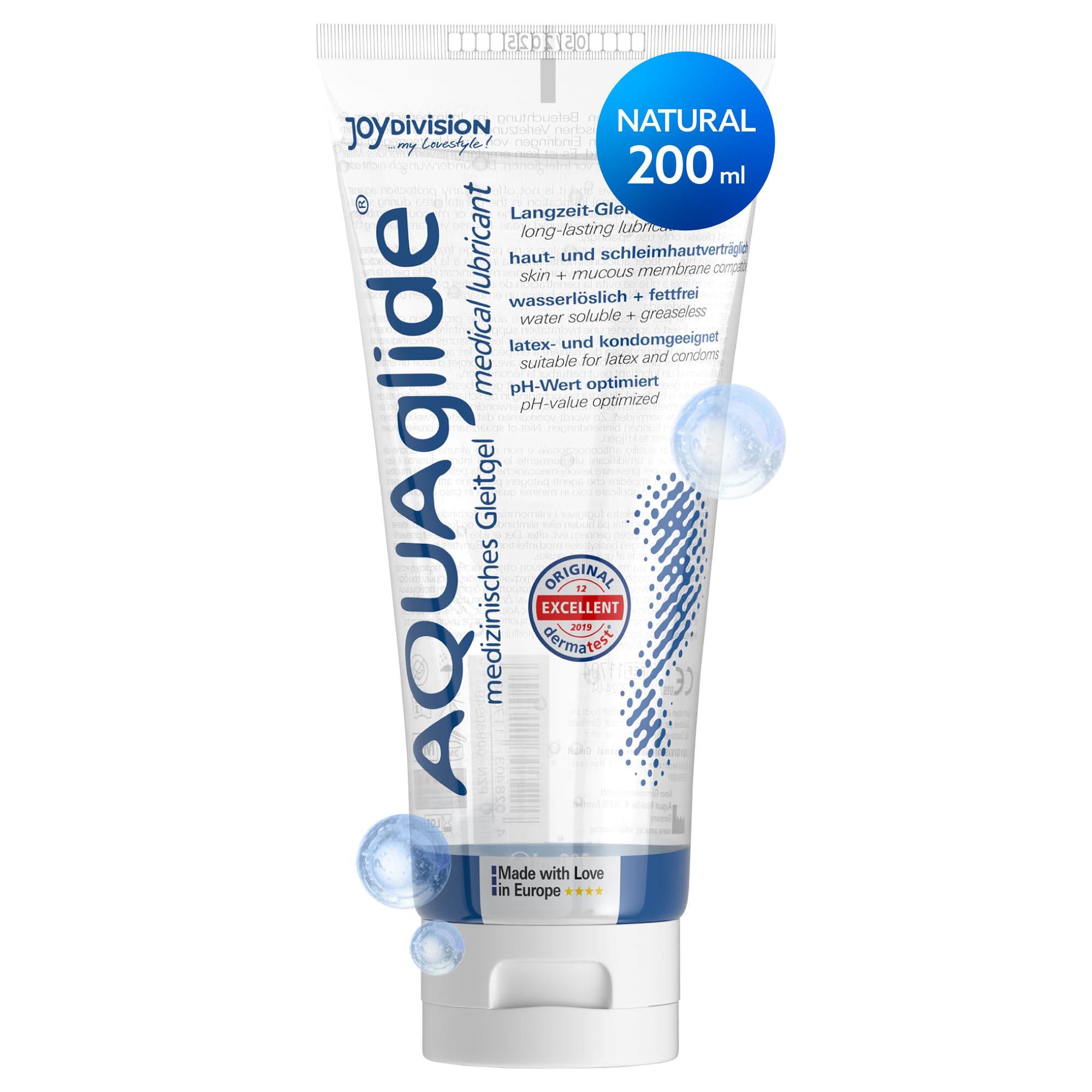gleitmittel test 2016 JOYDIVISION AQUAglide 200 ml Kristallklares Veganes Gleitgel