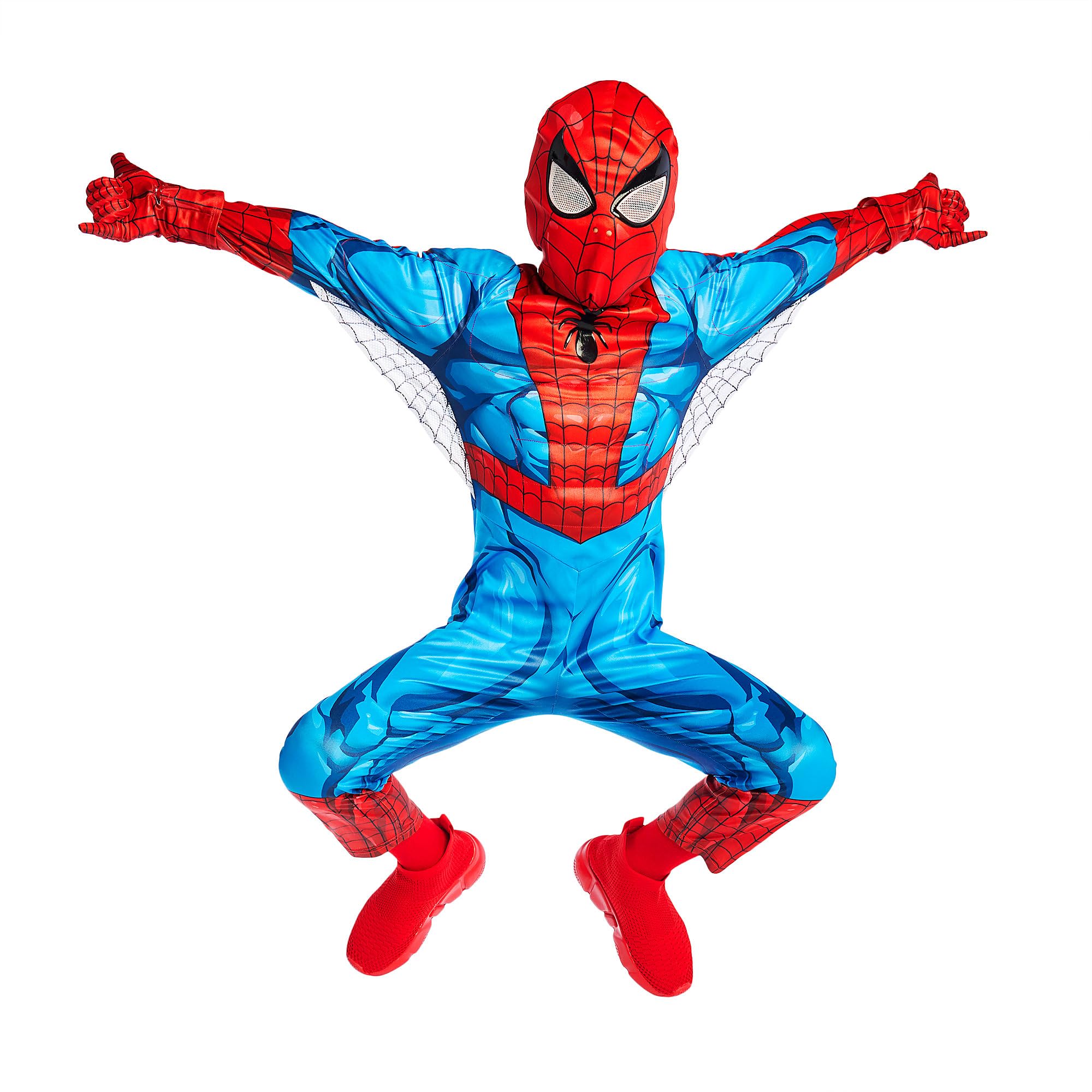 Disney Store Official Boys Dress Up Costumes for Play (Spider-Man) - Premium Costumes for Kids, Cosplay for Children - Size 5/6