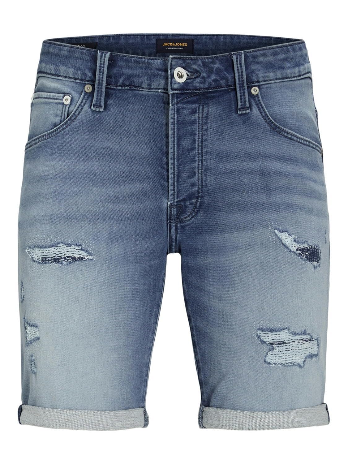 JACK & JONES Herren Jeans-Shorts, Farbe:Denim, Größe:S