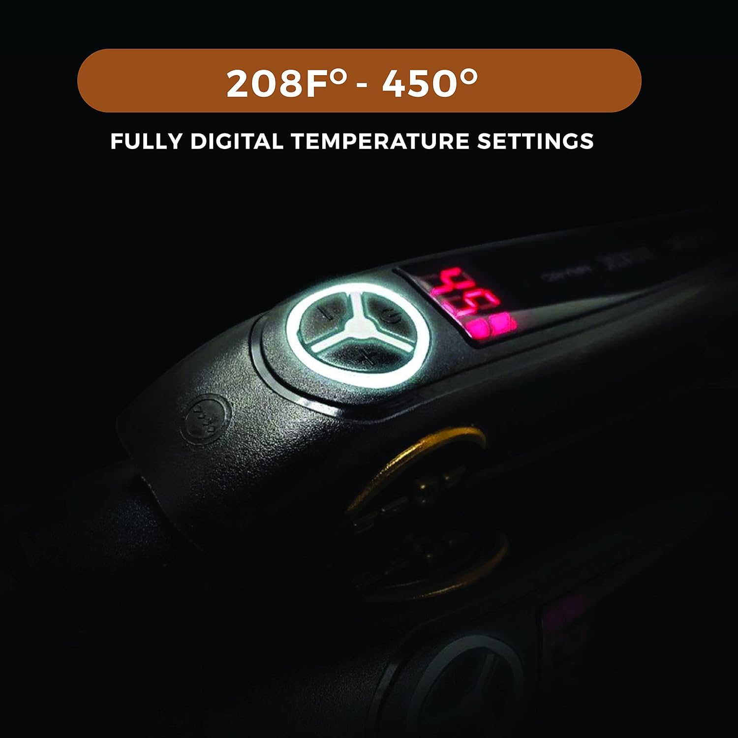 CROC Masters Black Titanium Flat Iron 1.5 Inch - Image 4