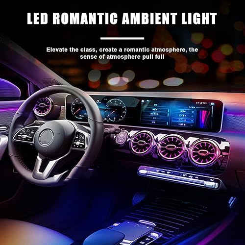 Miniatura 10 de Sylvil 4 luces LED USB para el interior del automóvil, con interfaz automotriz USB enchufable, lámparas nocturnas de carga, mini luz LED para