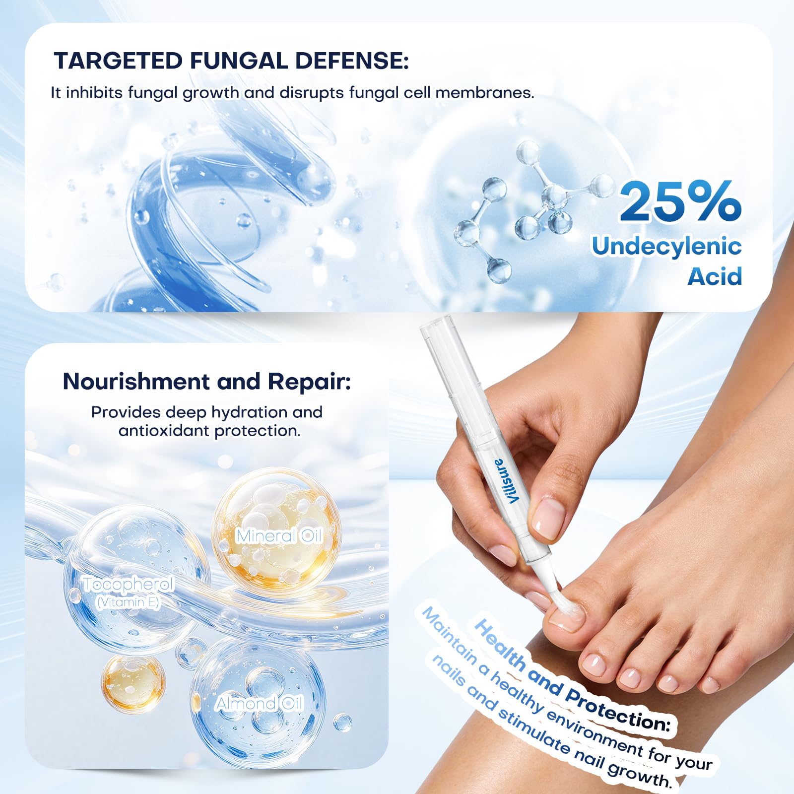 Toenail Fungus Treatment Extra Strength Pen with 25% Undecylenic Acid 5 Pcs — Amazon image 6