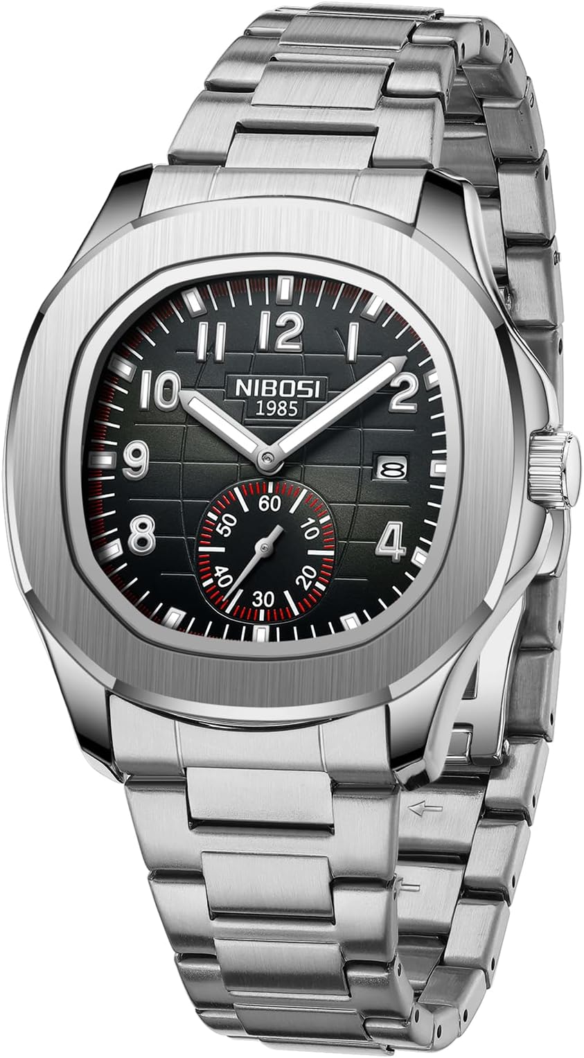 – Men's Watches Analog Quartz Watch Business Waterproof Wrist Watch Fashion Watch Silicone Strap Elegant for Men
