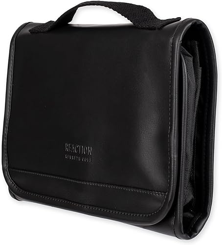 Miniatura 3 de Kenneth Cole REACTION Kit de viaje de aseo colgante para hombre, Negro -, Kit de viaje colgante