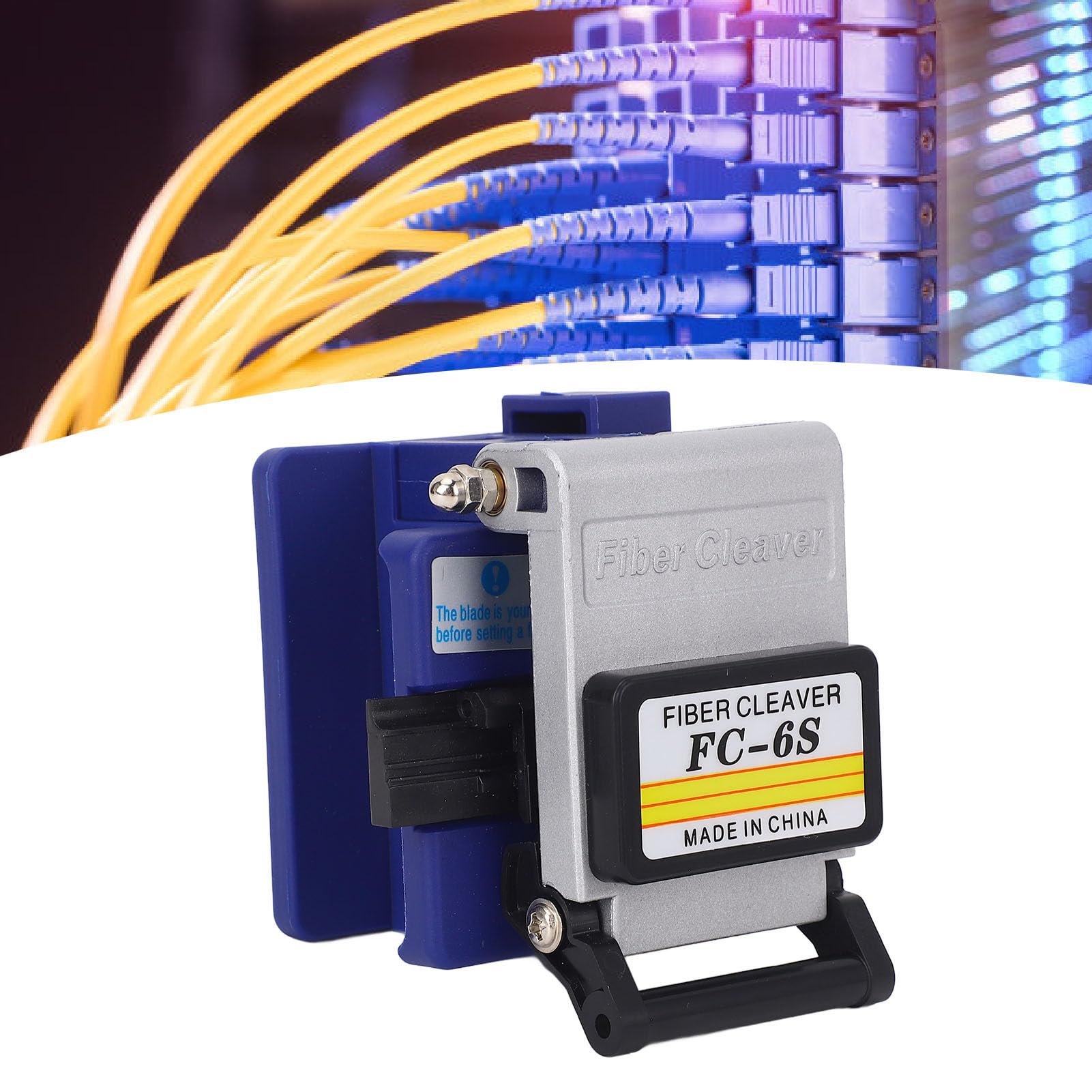 Marhynchus Cortadora de Fibra FC 6S, Cortadora de Fibra óptica de Alta Precisión con 16 Puntos de Corte y Diámetro de Revestimiento de 125 μm, para Cables de óptica de 0,25 y 0,9 Mm