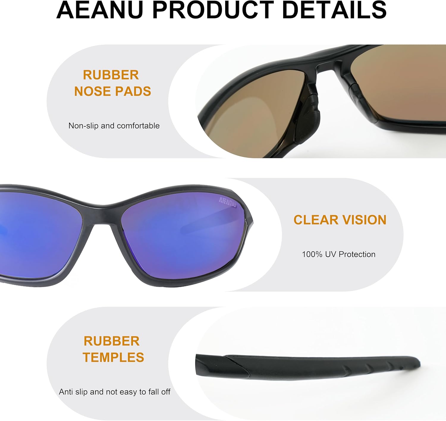 Day & Night Sunglasses 2-Pack for Women & Teens – UV400 Mirrored and Yellow Lens Glasses for Outdoor and Everyday Use
