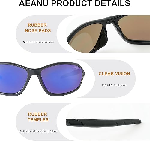 Miniatura 2 de Day & Night Sunglasses 2-Pack for Women & Teens  UV400 Mirrored and Yellow Lens Glasses for Outdoor and Everyday Use