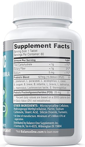 Miniatura 3 de Balance ONE Kit de 2 meses  Probiótico, CandAssist, Hígado Uno  15 mil millones de UFC probiótico  Limpieza natural con ácido caprílico  Apoyo