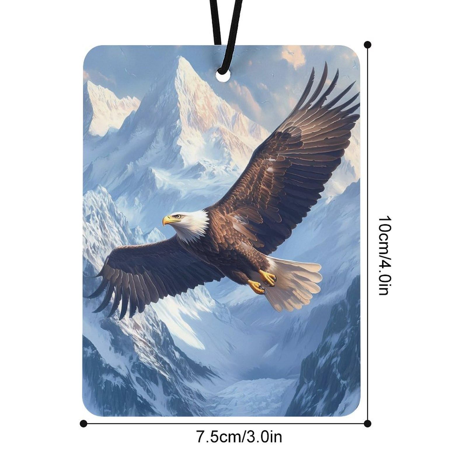 Flying E-agle Car Air Freshener Hanging Aromatherapy Tablets for Car Accessories Square
