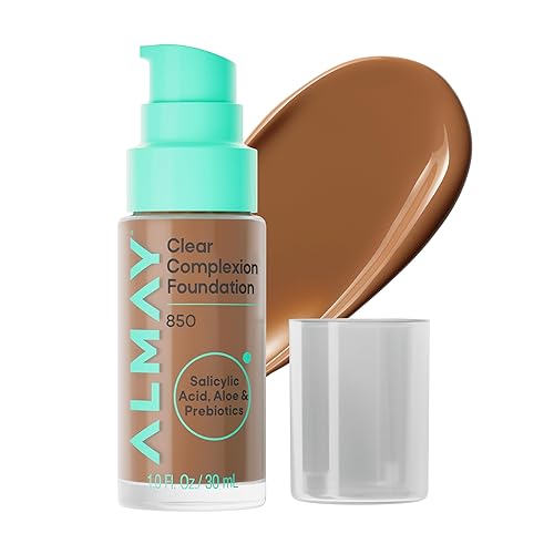 Miniatura 18 de Almay Clear Complexion - Base de maquillaje para acné con ácido salicílico, ligero, cobertura media, hipoalergénico, sin fragancia, para pieles