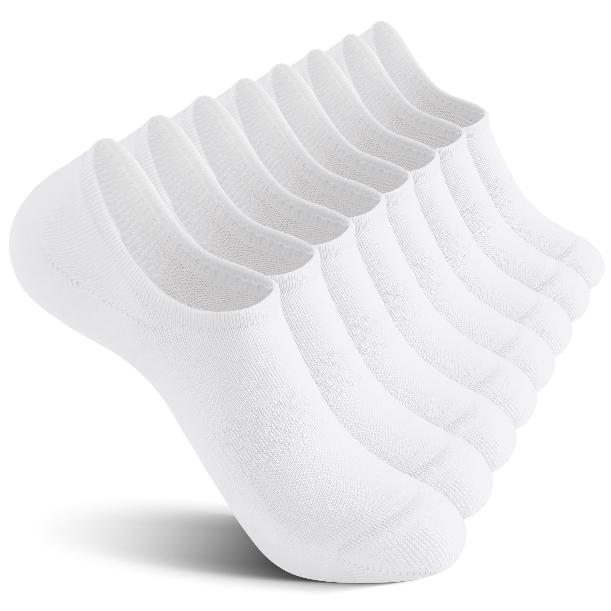 CS CELERSPORT4/8 Pairs No Show Socks Womens and Mens Athletic Cushioned Ankle Low Cut Invisible Non Slip SocksOEKO-TEX STANDARD 100
