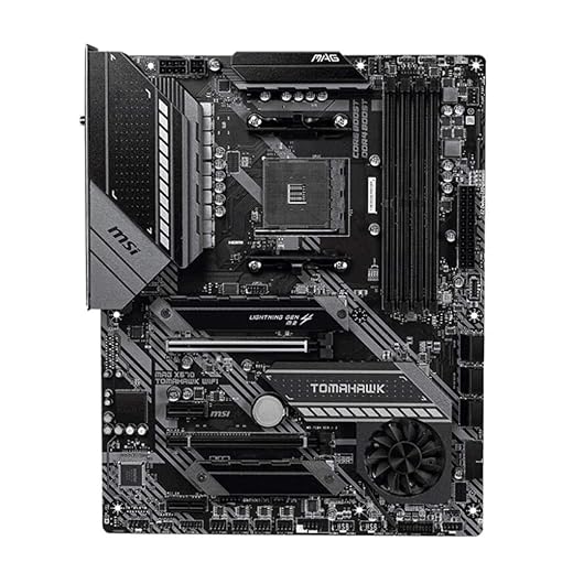 MSI MAG X570 Tomahawk WiFi Motherboard (AMD AM4, DDR4, PCIe 4.0, SATA 6Gb/s, M.2, USB 3.2 Gen 2, AC Wi-Fi 6, HDMI, ATX) (Renewed)