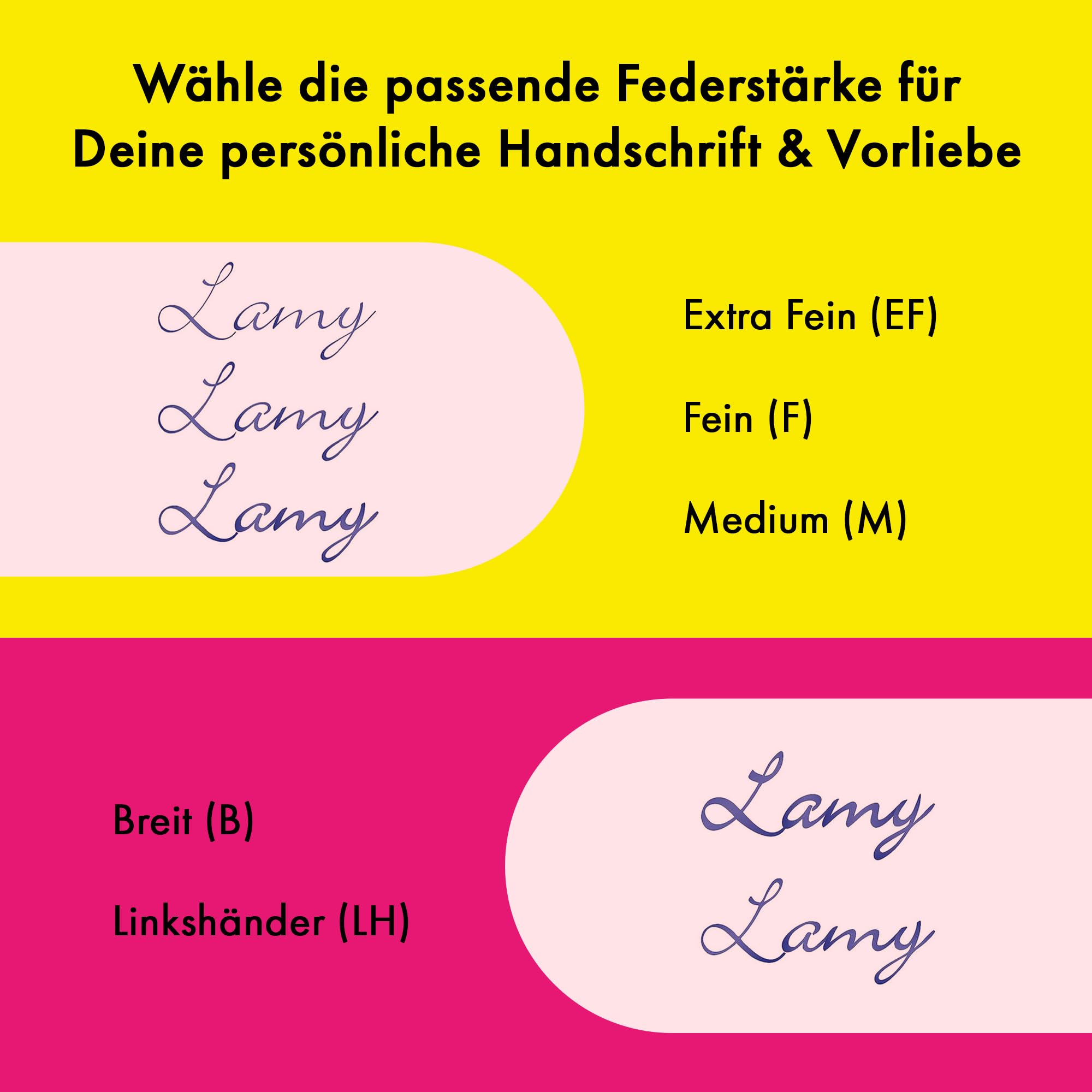Lamy safari neonpink Füller mit polierter Stahlfeder in Strichbreite EF – Ansicht 4