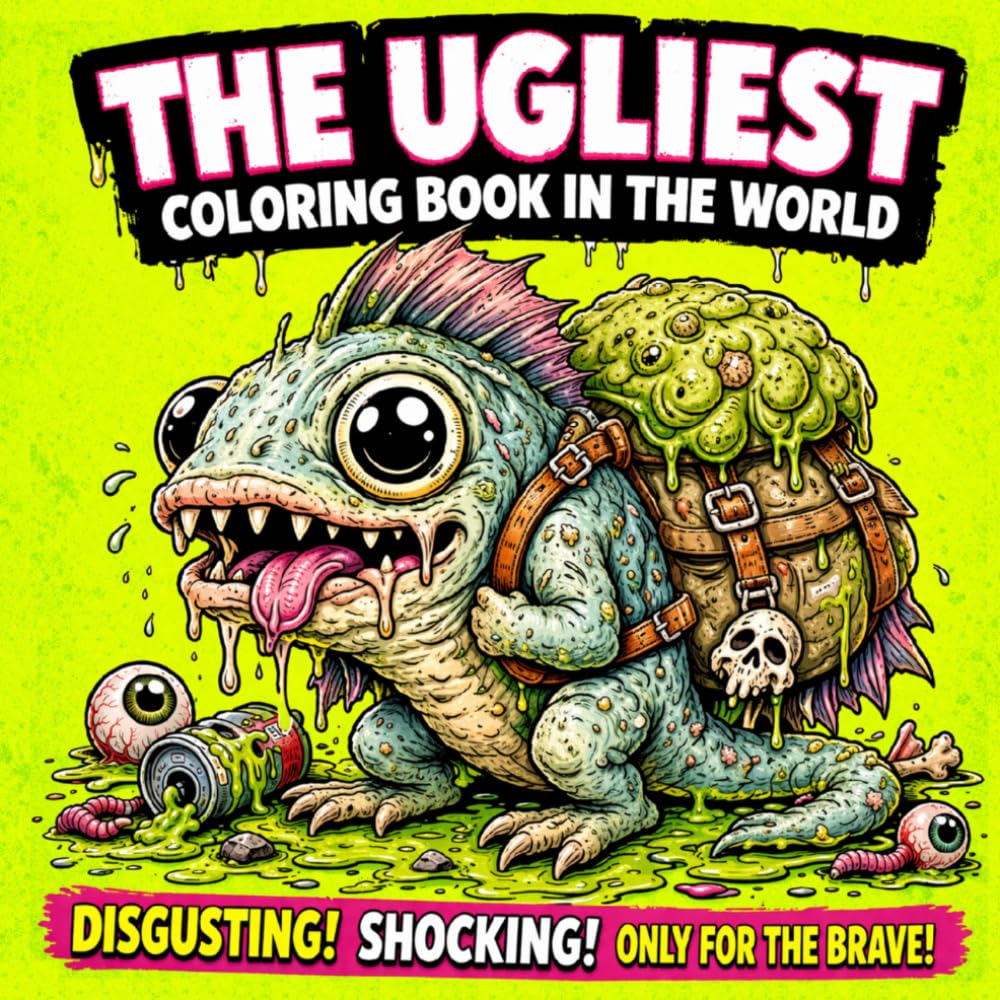 The Ugliest Coloring Book In The World: A Gross and Hilarious Collection of Weird Creatures for Children ,Teens and Adults Cute Monster (Collection of the Ugliest Coloring Books in the World)