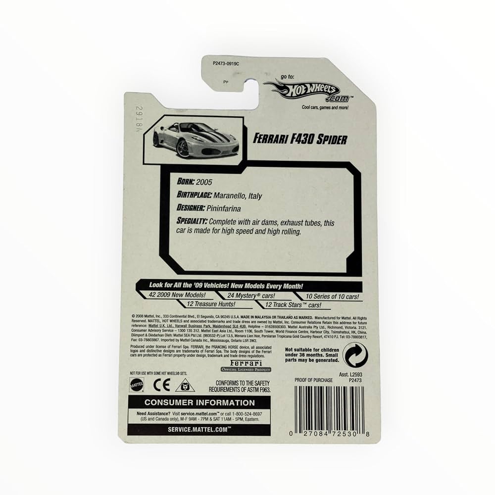 Hot Wheels FERRARI F430 ホワイト 4C3C37BB-7F64-44B5-AE61-