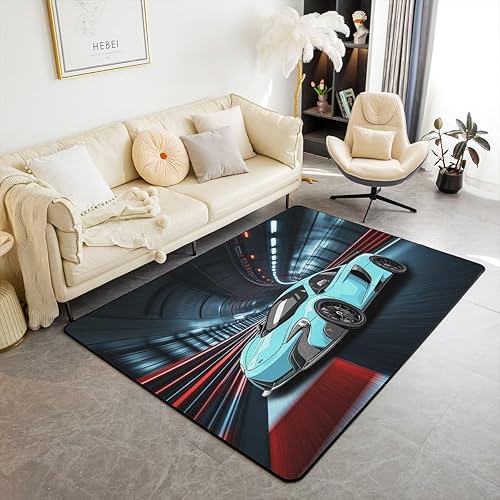 Miniatura 9 de Alfombra decorativa de estilo bohemio retro floral de 5 x 7 pulgadas, 70 segundos, flores hippie bohemias, alfombras para sala de estar para niños,