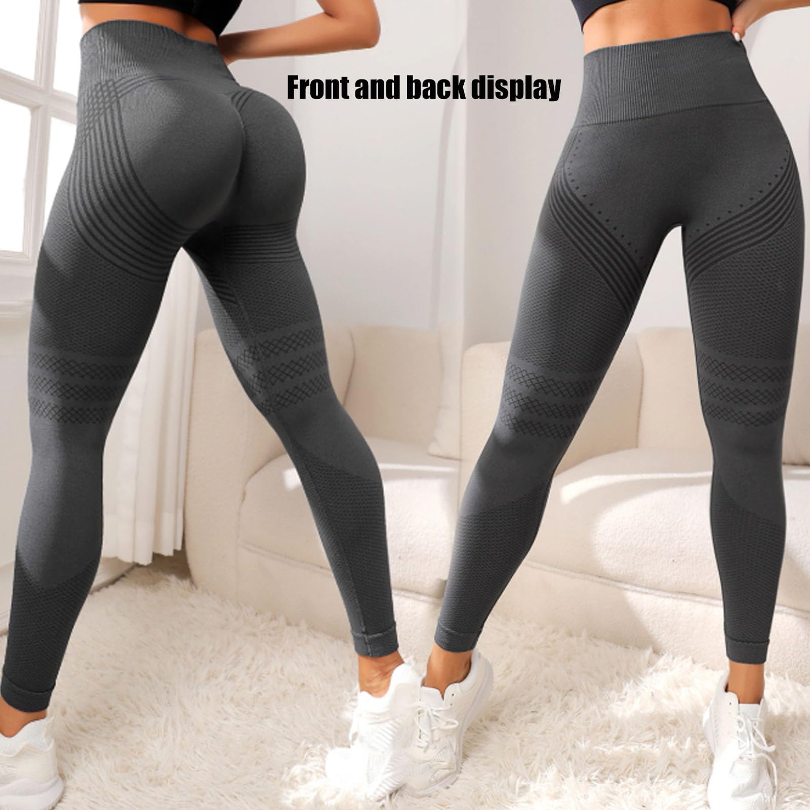 Yaxhsi Slimove Cellulite Leggings, Slimove 3D Leggings Cellulite, High Waisted Shaping Breathable Yoga Fitness Pants (Black,X-Large)