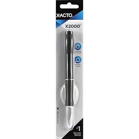 X-Acto X2000 No-Roll Rubber Barrel Knife with #11 Replaceable Blade and Safety Cap (X3724)
