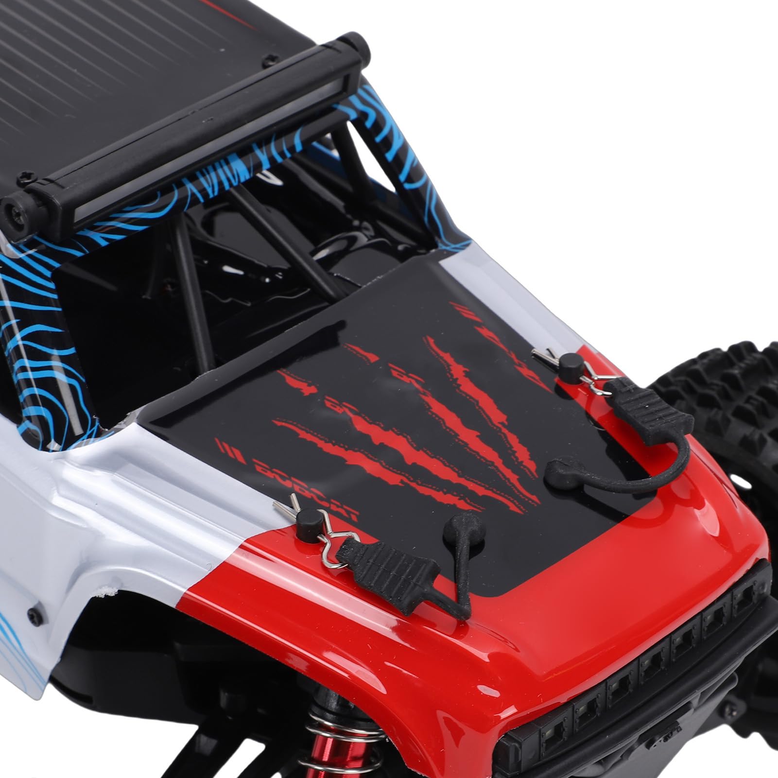 Samochód Zdalnie Sterowany ze Stopu 2,4 GHz, Szybki Zdalnie Sterowany Pojazd Terenowy ze światłami LED, do Wyścigów Terenowych Drift