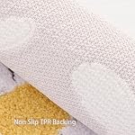 QJHOMO Brown Rugs salle de bain Mignon Daisy Baignoire Decor blanc et jaune Rug Non Slip Sol Tapis Microfibre Baignoir Super Absorbant Machine Lavable Baignoirs Mats pour la douche (16x24 de pouce)