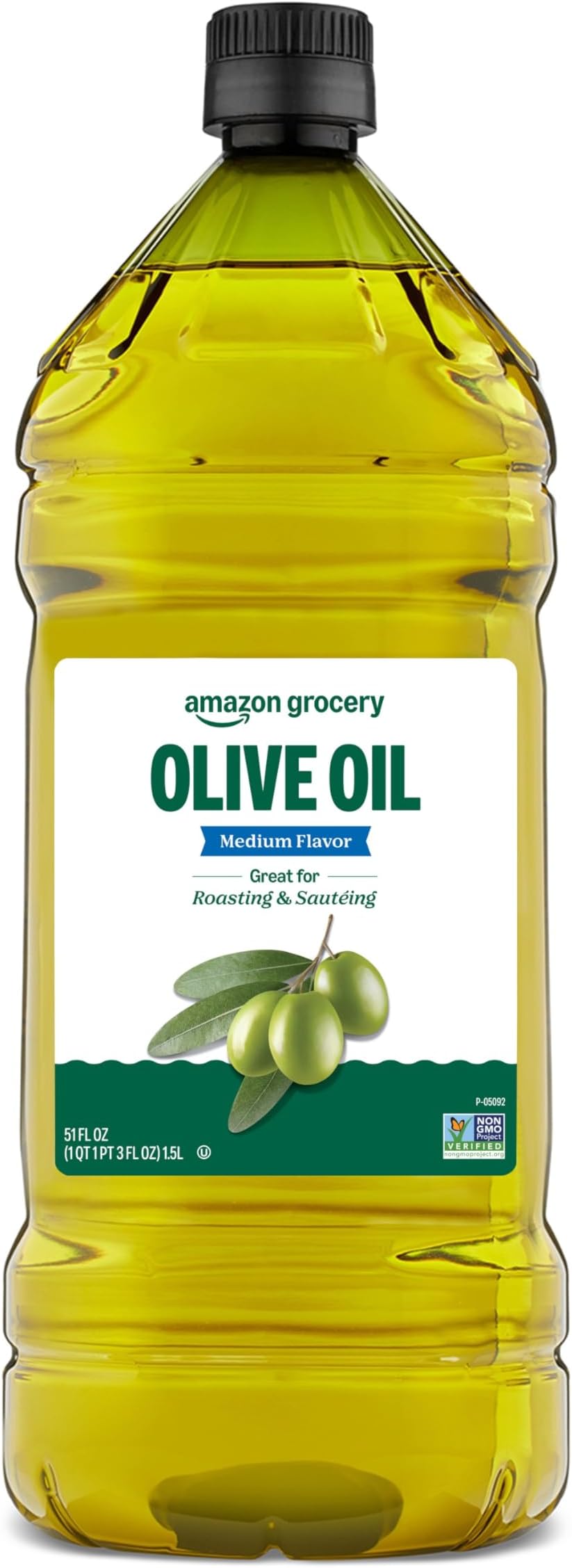 Amazon Grocery, Olive Oil, Medium Flavor, 51 Fl Oz
