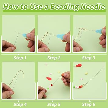 Doxiru 85 Pcs Beading Needles Set, 8 Sizes Long Straight Seed Beads Needles