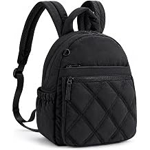 Mini Backpack for Women, Quilted Puffer Small Backpack