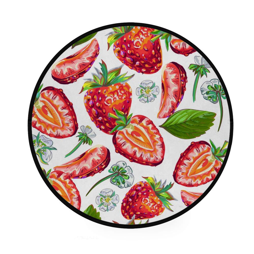 Paillasson intérieur extérieur au motif fraises pour embellir votre salon