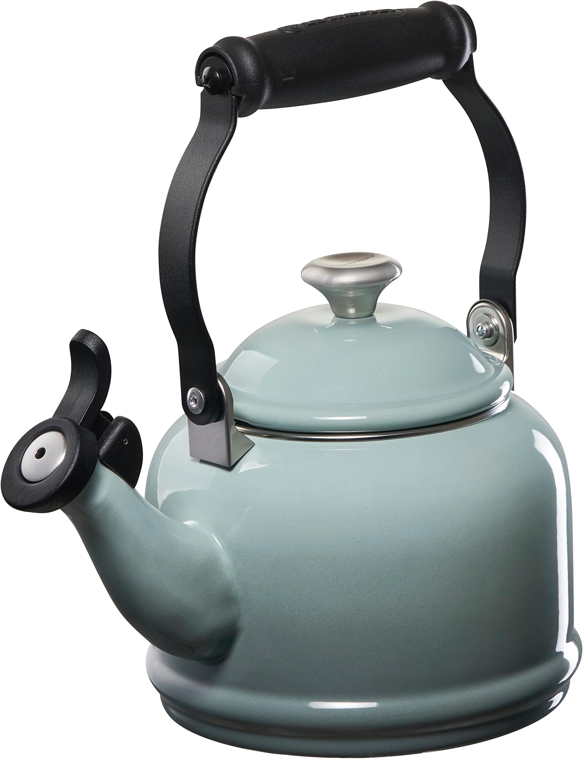 Le Creuset Enamel On Steel Zen Tea Kettle, 1.6 qt., White