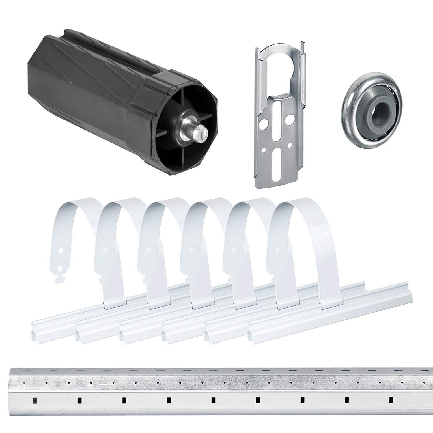 NOBILY *** Rolladen-Komplett-Set für 60mm (SW60) Achtkantwelle Maxi-Rolladenmotor 10Nm + Wippschalter + Mechanik-Set bis zu einer Gesamtlänge von 1,2 Meter