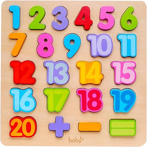Rompecabezas de números de madera, rompecabezas de letras y números ABC para niños de 3 años, juguetes de aprendizaje preescolar para niños,