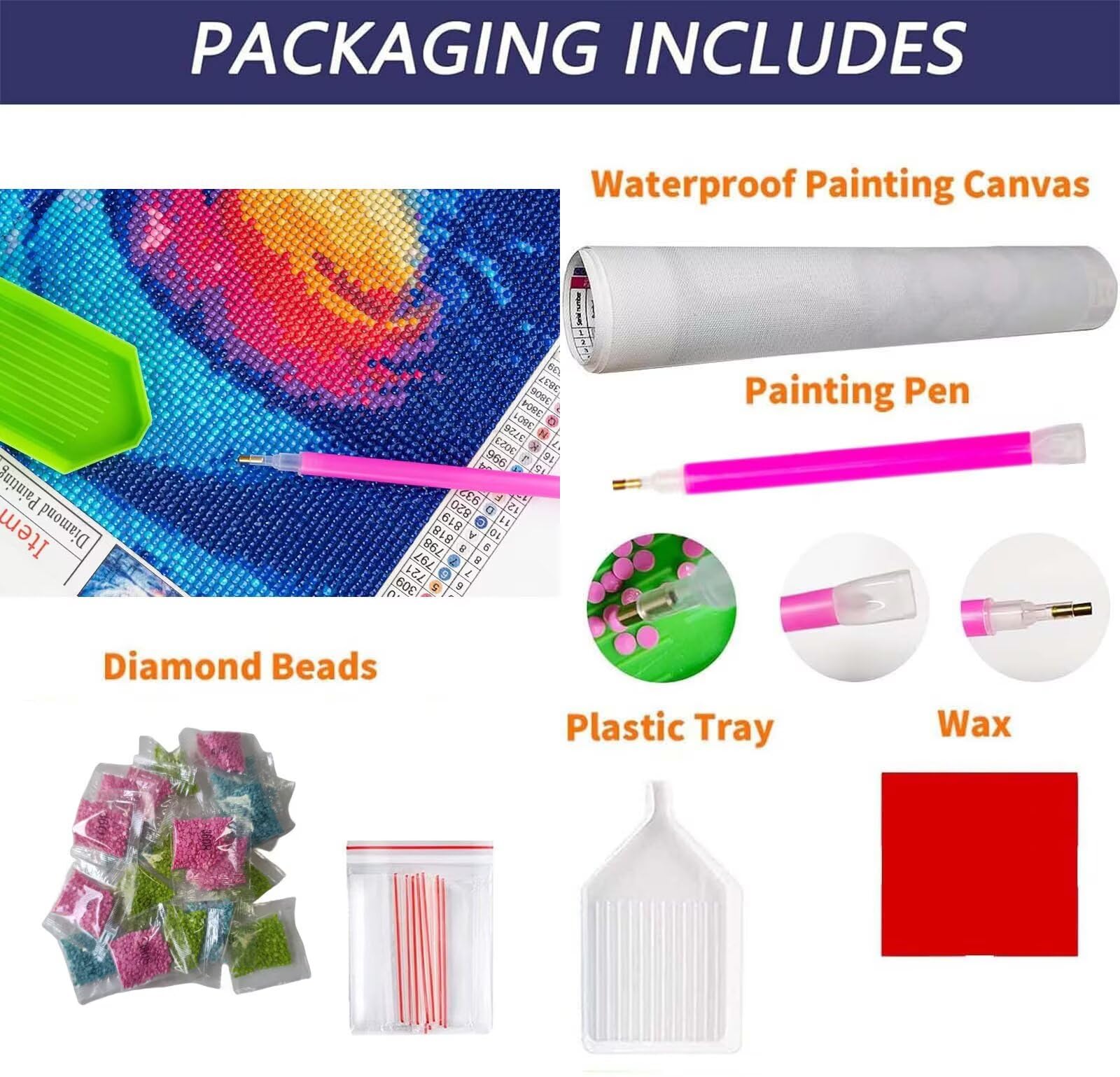 YSCOLOR Diamond Painting 5D Fai Da Te – “Piccioni Bianchi” 30x30cm – Kit Completo Tela E Diamanti Rotondi