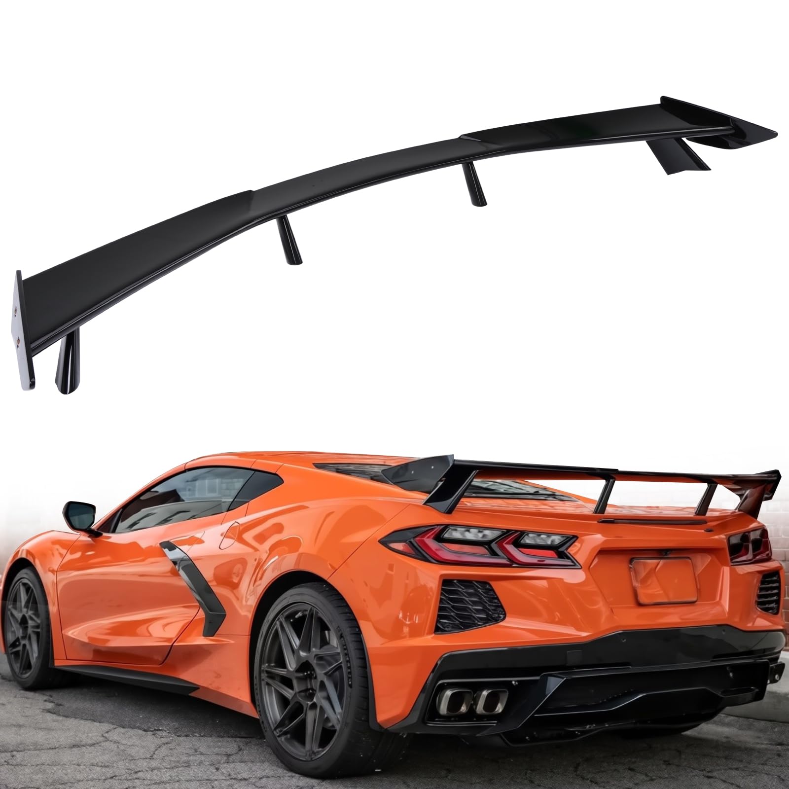 Snapklik.com : Etesan Rear High Wing Spoiler Fit For Corvette C8 2020 ...