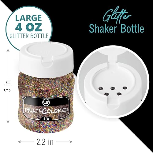 Miniatura 9 de Paquete de 2 unidades con purpurina dorada, purpurina plateada, 2 onzas cada uno, purpurina para resina, purpurina para manualidades, purpurina fina