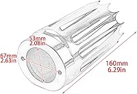 Vista 6 de HDBUBALUS Cubiertas deslizantes de horquilla superior para Harley Touring Road King Street Electra Glide Cromo