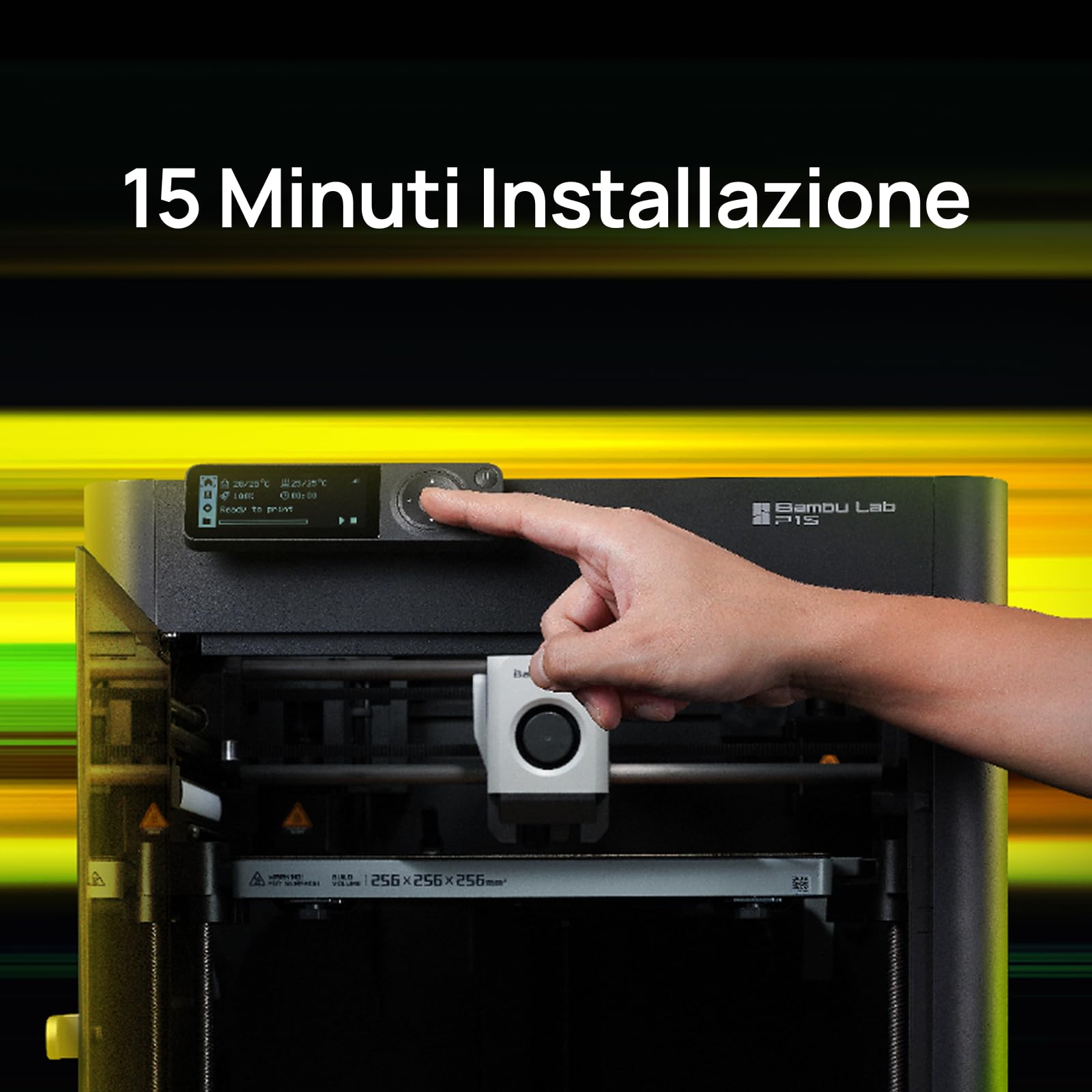 Bambu Lab P1S Combo Stampante 3D con AMS, Stampa Multicolore, Plug & Play