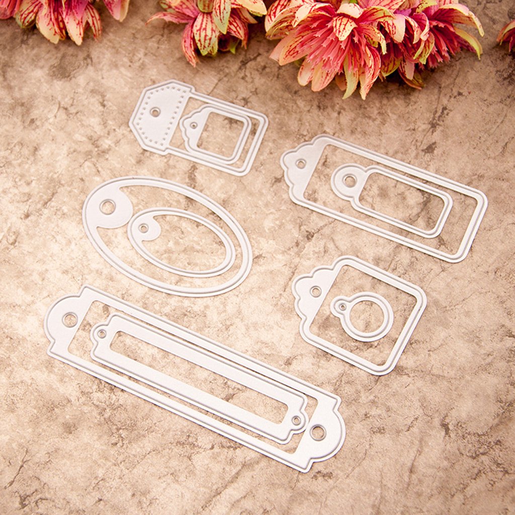 Präge-Stanzformen & Versiegelungsaufkleber Set – Für Kartenherstellung, Scrapbooking & Basteln | Aus Karbonstahl