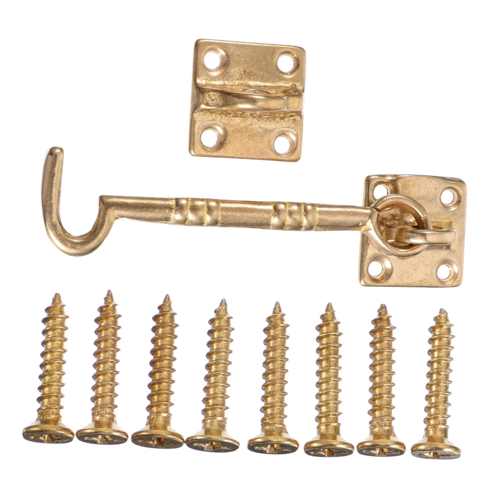 VILLCASE Cabin Hook Window Hook Screws Vintage Door Latch Pure Copper Home Decorative