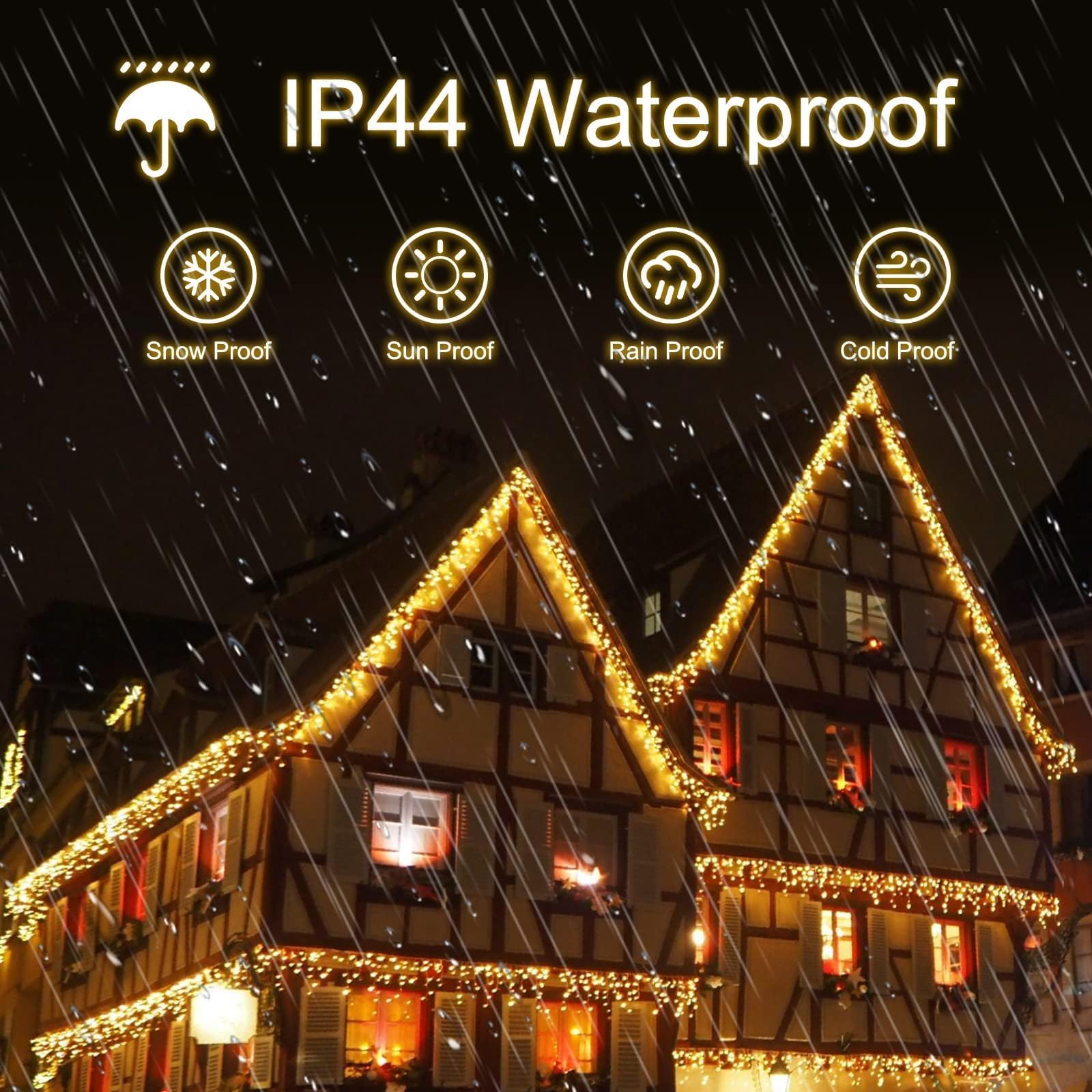 Catena Luminosa LED 10m 352 Luci - 11 Modalit&agrave;, IP44, Per Esterni E Interni, Con Telecomando