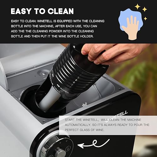 Miniatura 6 de Refrigerador de vino, dispensador de vino para el hogar, oficina, bar, hotel, enfriador de vino, refrigerador de vino, hasta 100 días de frescura,