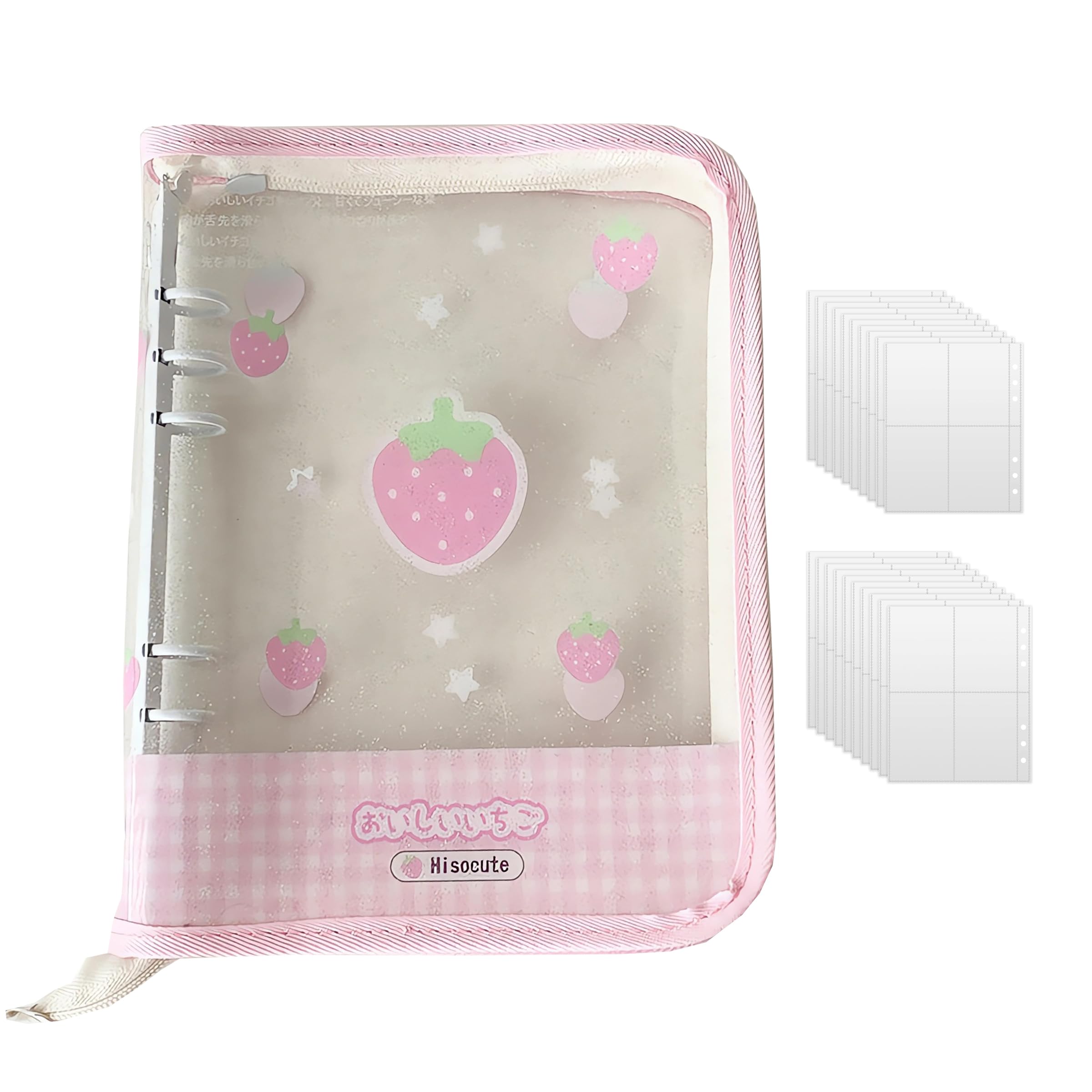 Amazon.co.jp: Tsukitoy シール帳 女の子大きめ 透明 A5 収納