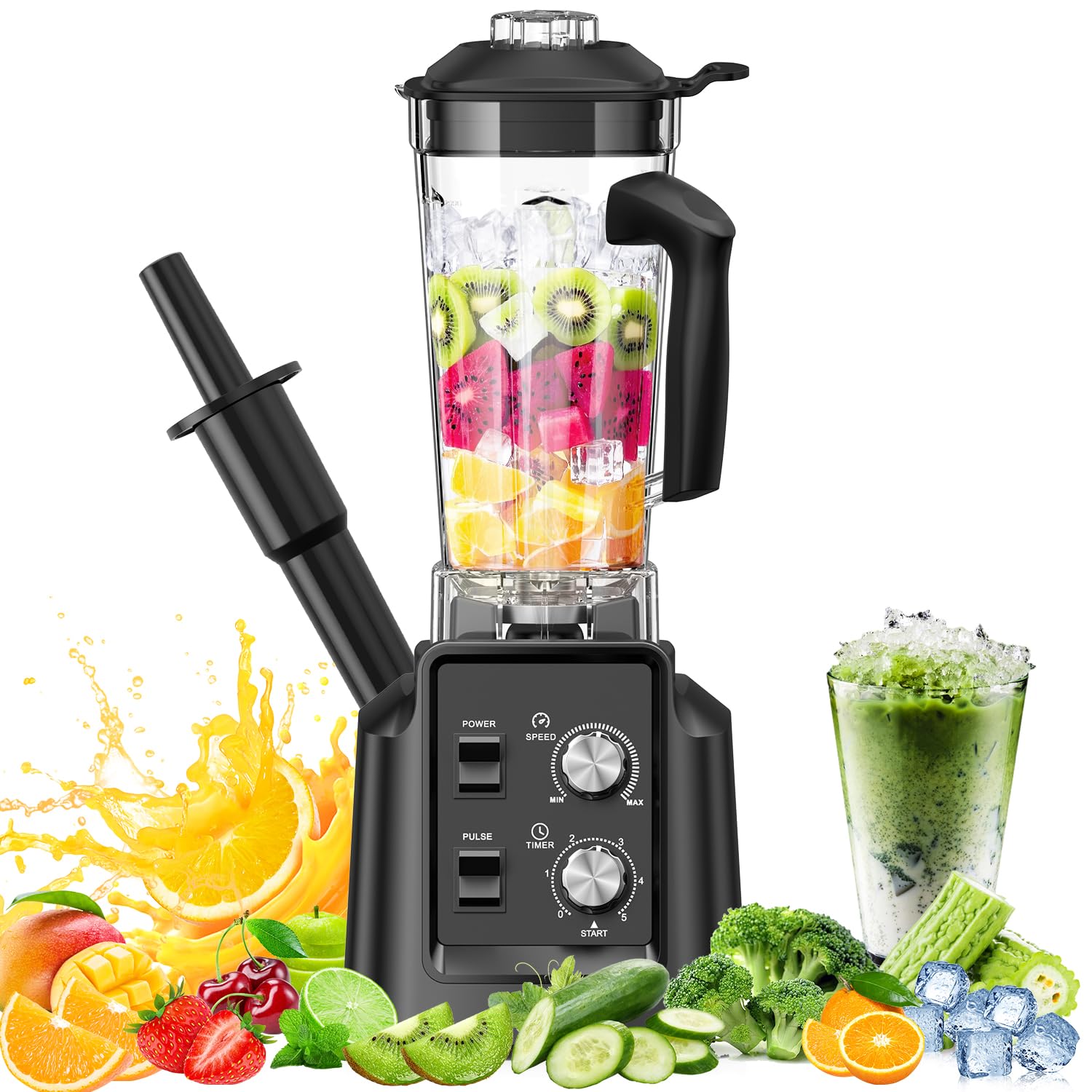 High Speed Blender 3モード Amazon.com: PSIIDAN Blender, Blender for Smoothies, Blenders