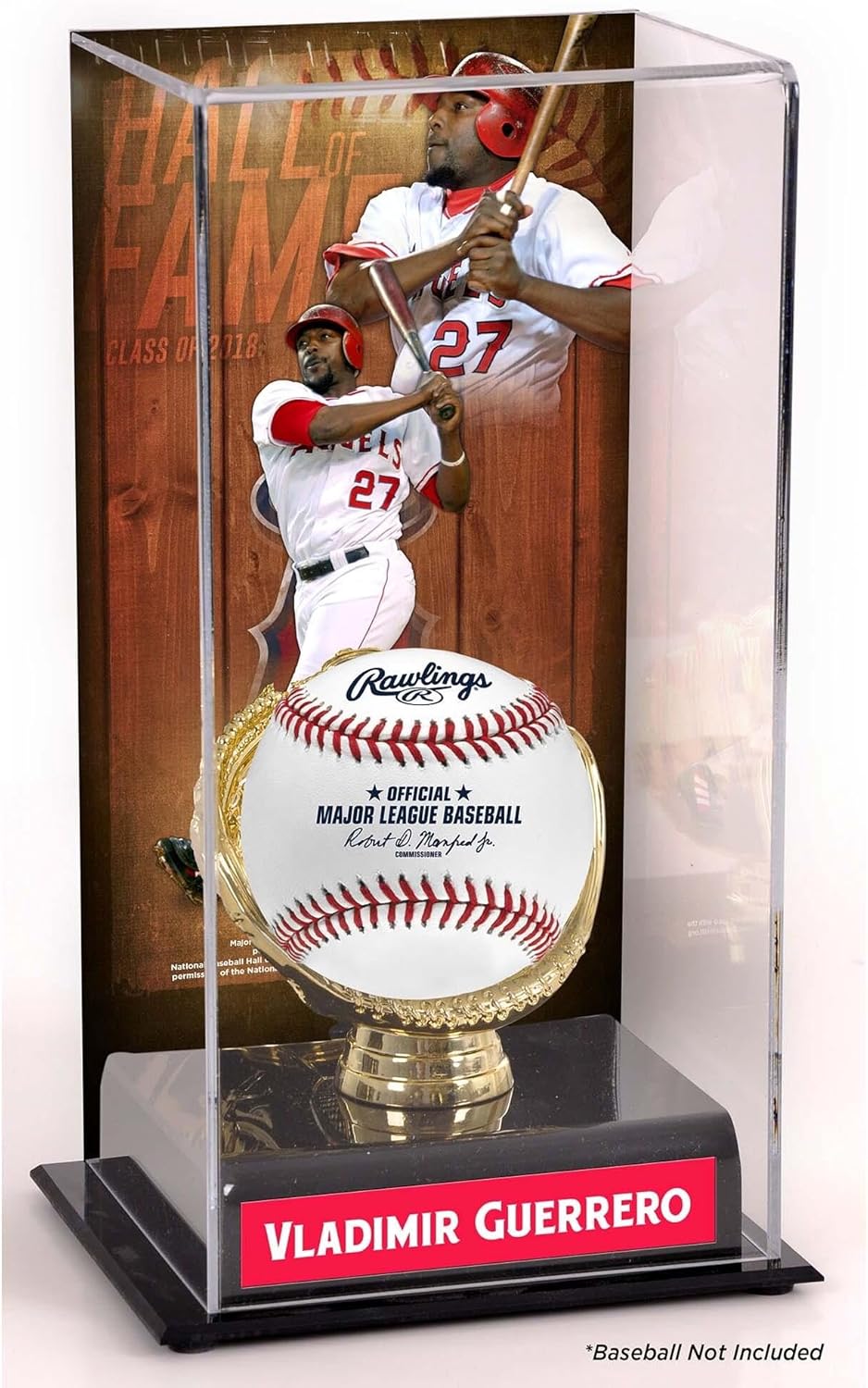 Vladimir Guerrero Anaheim Angels Hall of Fame Sublimated Display Case with Image - Baseball Logo Display Cases ''Case Only''