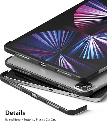 Miniatura 7 de Ringke Frame Shield diseñado para iPad Pro 11 2021 funda de teclado (11 pulgadas, 3 generación) - negro mate