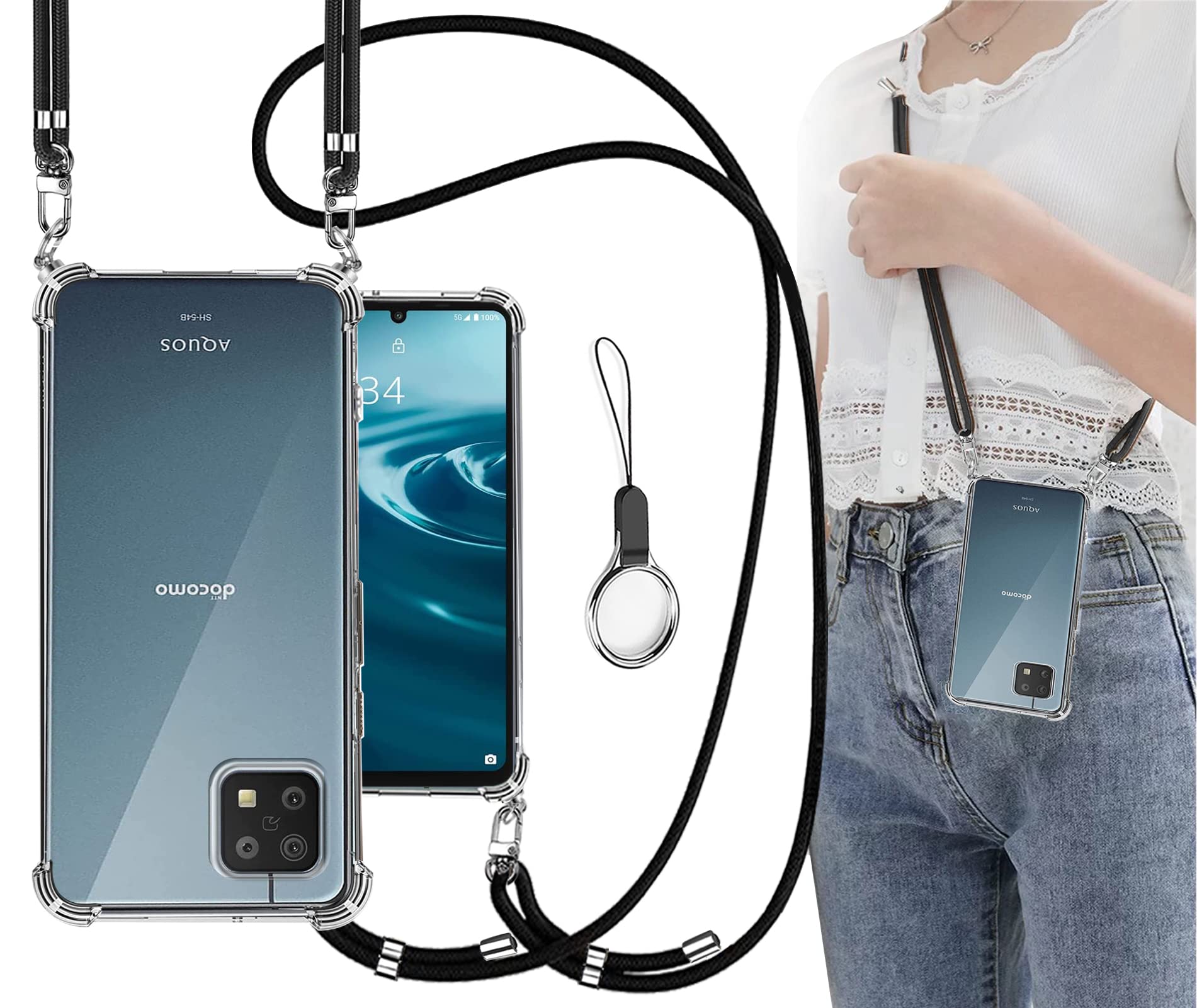 Amazon.co.jp: OJBSEN AQUOS sense6 ケース sense6s カバー SHG07