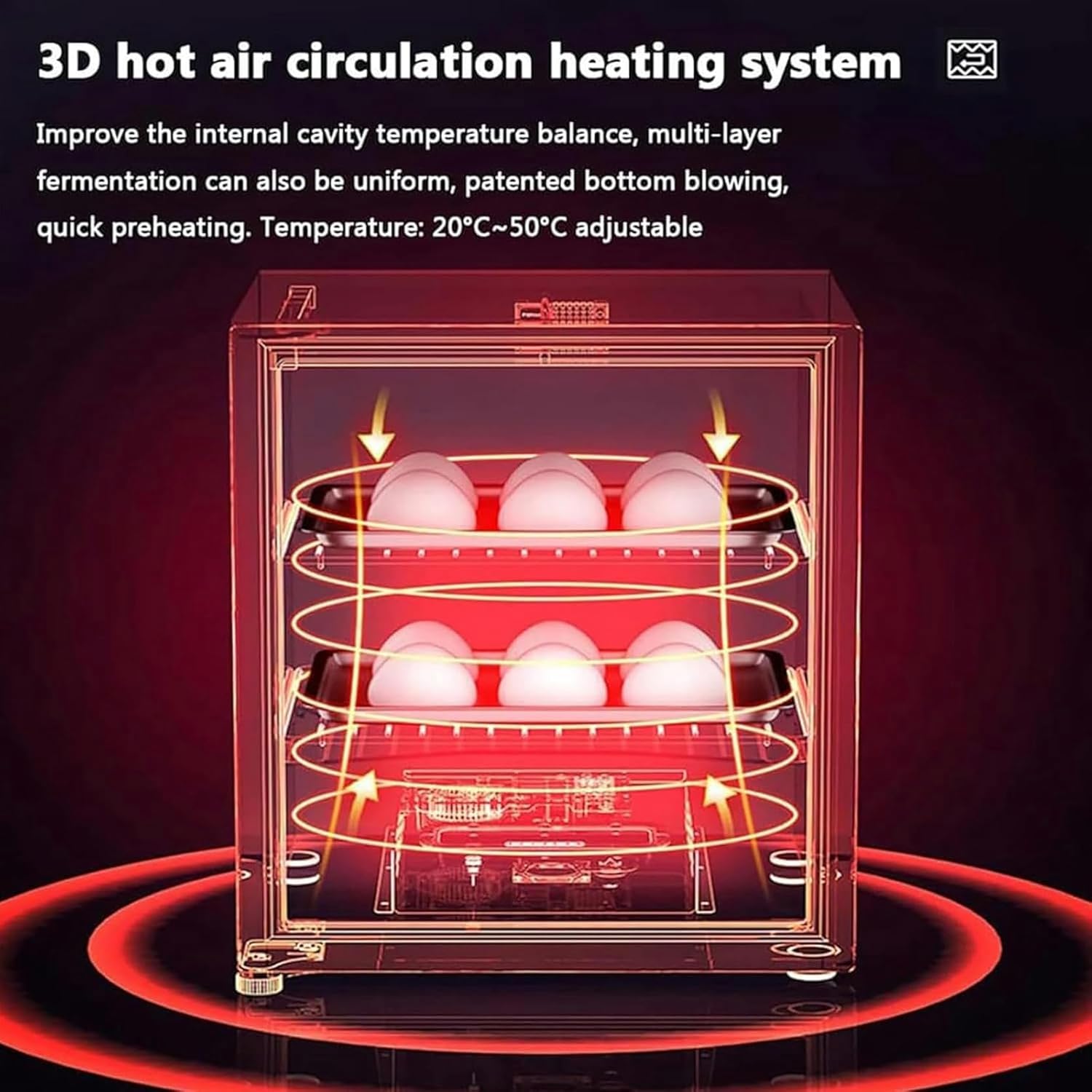 Commercial Bread Fermentation Tank, Temperature Control from 0 to 60°C, Humidity Control from 0 to 99% RH, Used for Making Bread, Yogurt, Wine, Sauerkraut and Rice Wine