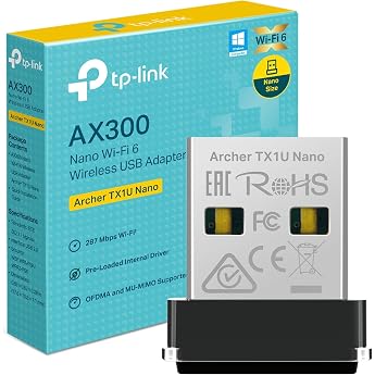 TP-Link Archer TX1U Nano WLAN Stick for PC, WI-FI WLAN Adapter, Plug &amp; Play, Nano Size, MU-MIMO, Access Point Mode, Compatibl