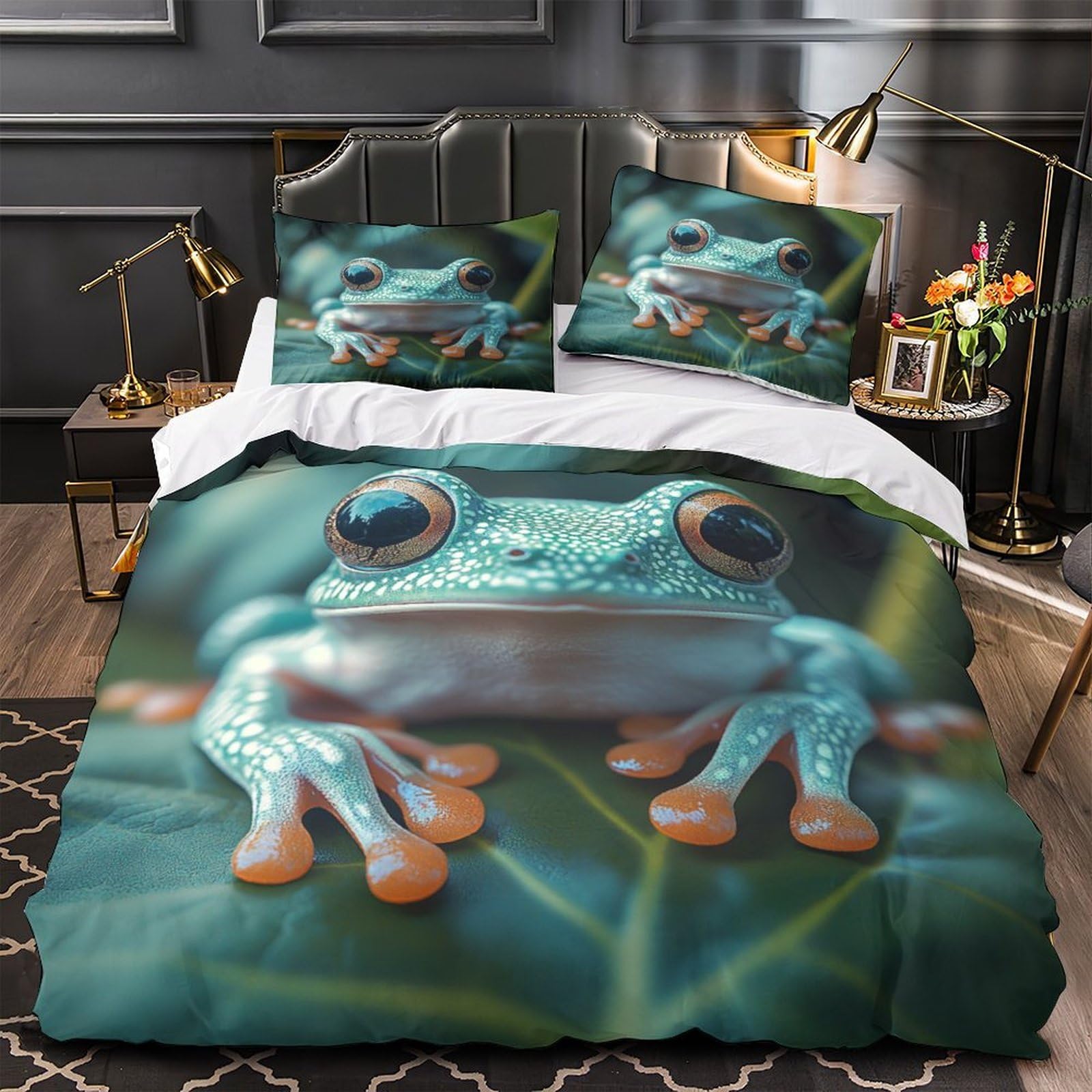 Parure de lit photographie faune sauvage 220x240cm impression 3D haute définition